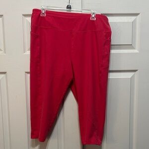 Talbots Pink Capri Cropped Leggings